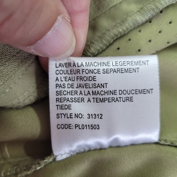 Jamie Sadock Golf Bermuda Shorts Womens 14 Khaki Black Accents - Picture 9 of 13